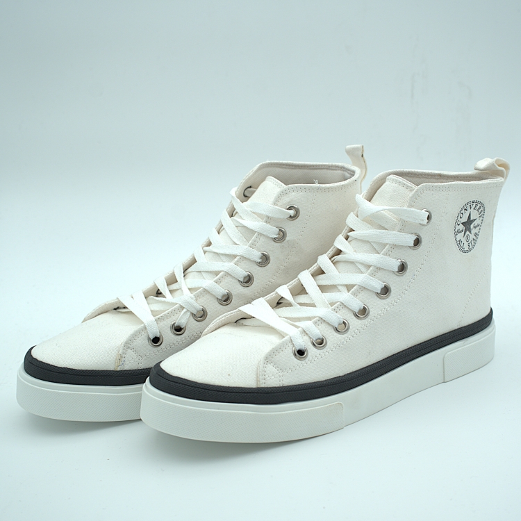 کفش سفید برزنتی طرح All Star